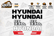 Hyundai HX330L Excavator Decal Kit