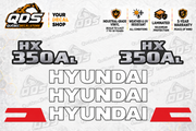 Hyundai HX350AL Excavator Decal Kit