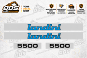 Landini 5500 Tractor Side Decal Kit — Laminated Vinyl