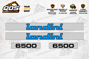 Landini 6500 Tractor Side Decal Kit — Laminated Vinyl