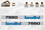 Landini 7550 Tractor Side Decal Kit — Laminated Vinyl
