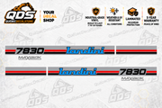 Landini 7830 paired side decal kit — QuébecDecalStore