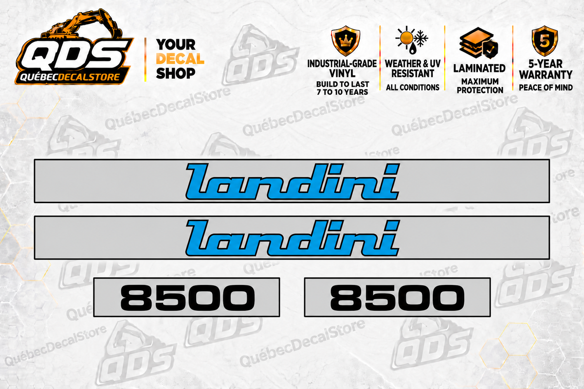 Landini 8500 paired side decal kit — QuébecDecalStore