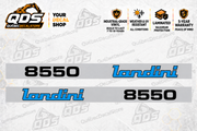 Landini 8550 Tractor Side Decal Kit — Laminated Vinyl