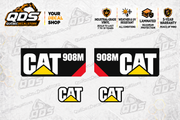 Caterpillar 908M Wheel Loader Decal Kit – 4 Graphics