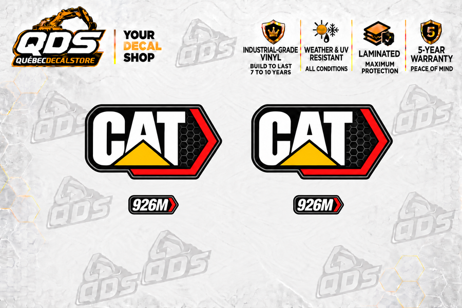 Caterpillar 926M Wheel Loader Decal Kit – 4 Graphics