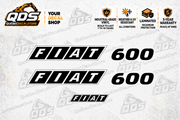 Fiat 600 Tractor Decal Kit