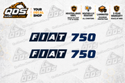 Fiat 750 Tractor Decal Kit