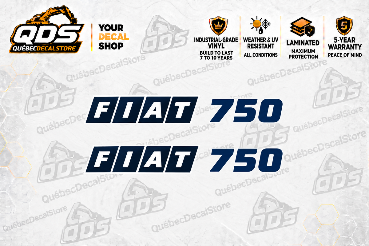 Fiat 750 Tractor Decal Kit