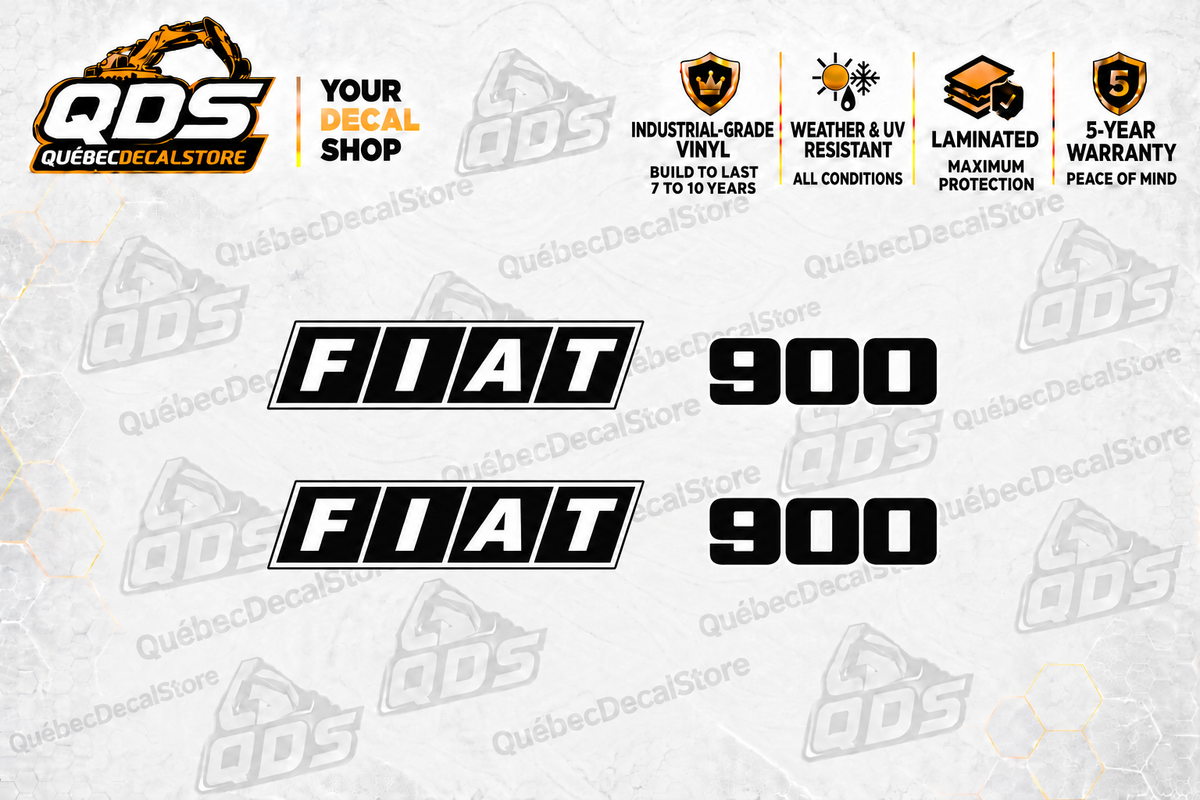Fiat 900 Tractor Decal Kit