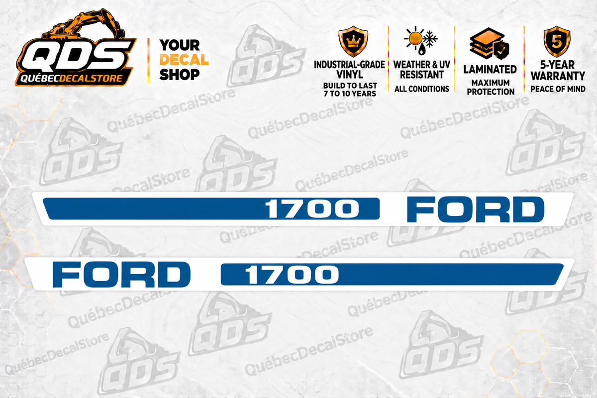 Ford 1700 Tractor Decal Kit