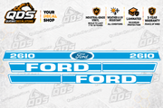 Ford 2610 aftermarket partial identification decal set