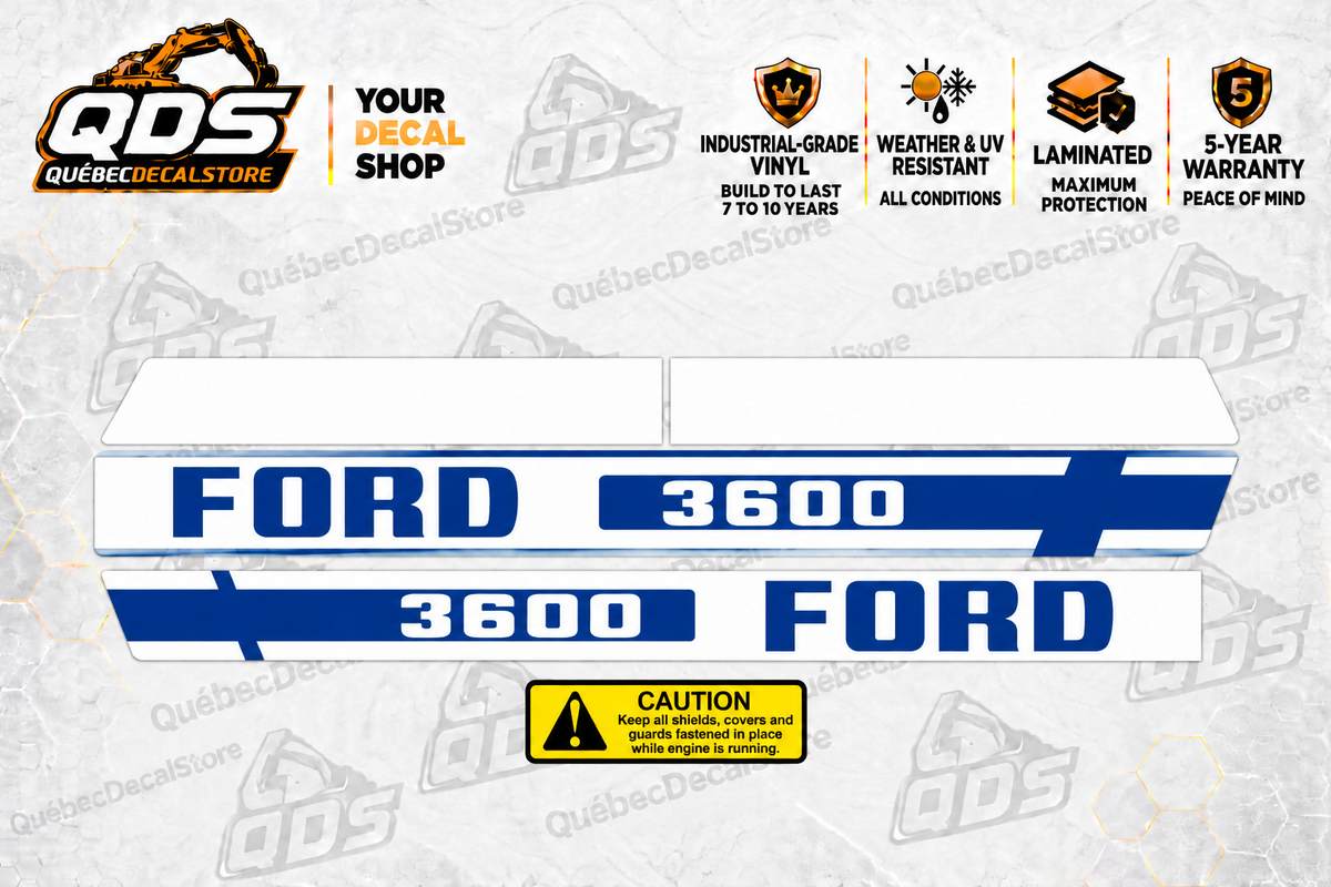 Ford 3600 Tractor Decal Kit