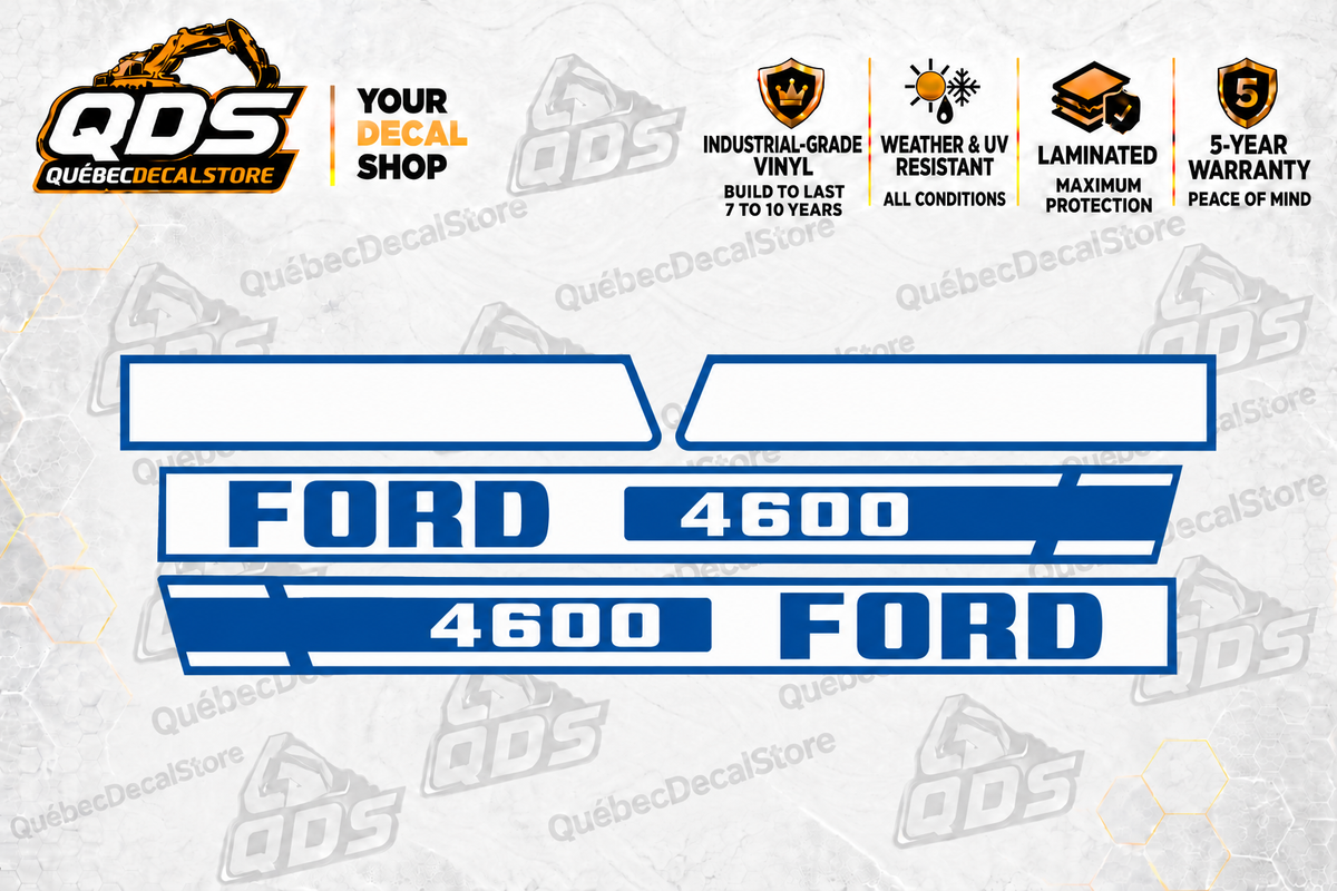 Ford 4600 Tractor Decal Kit