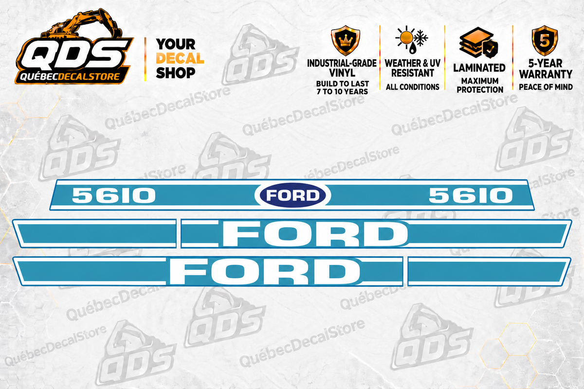 Kit de décalques de tracteur Ford 5610