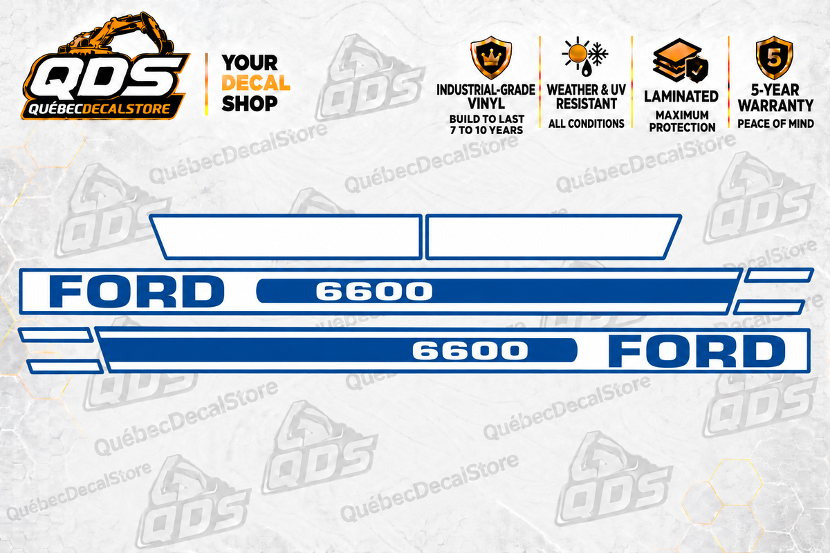 Ford 6600 Tractor Decal Kit