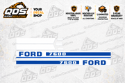 Ford 7600 aftermarket partial identification decal set