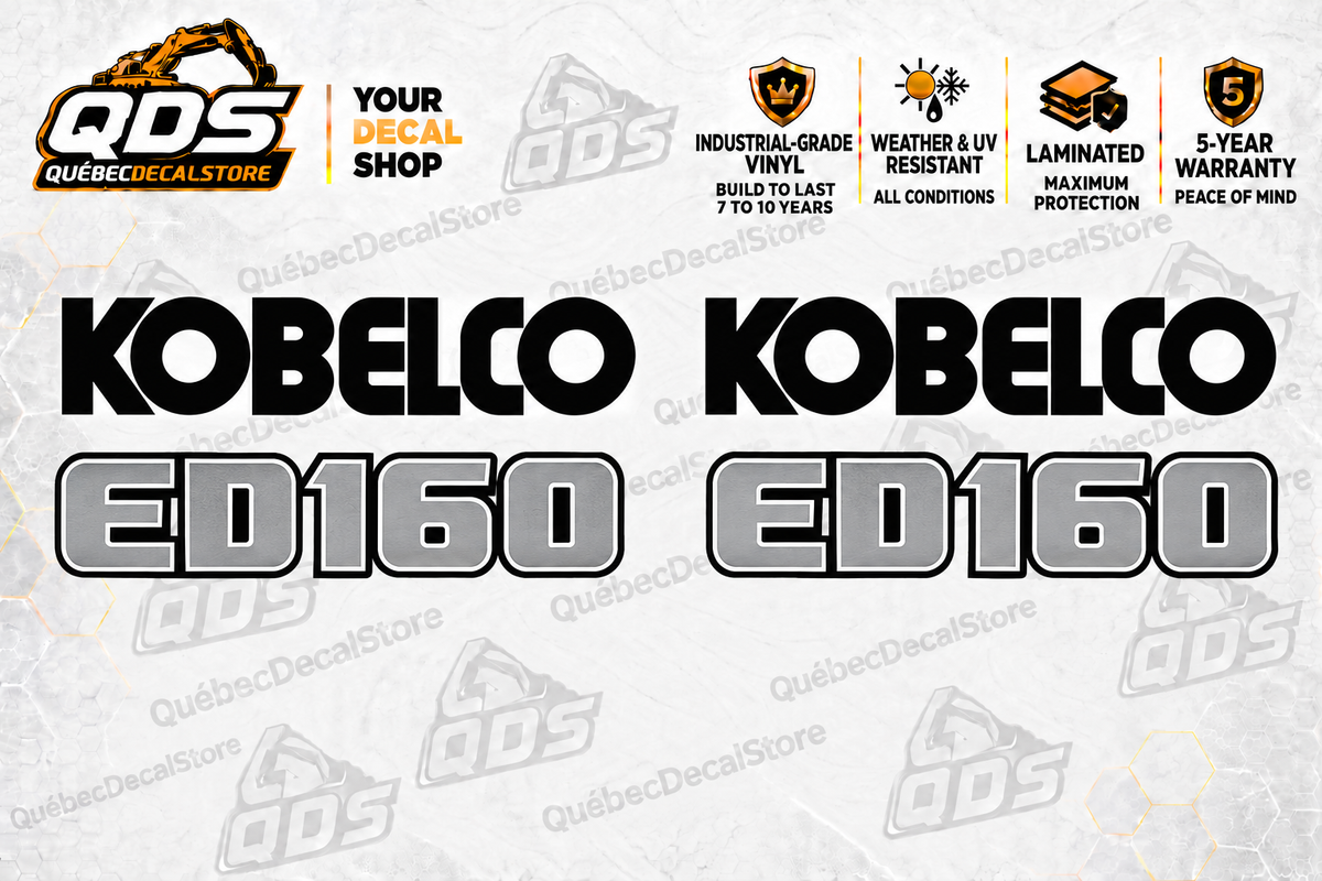 Kobelco ED160BR-7 Excavator Decal Kit