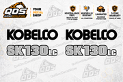Kobelco SK130LC-11 aftermarket partial identification decal set