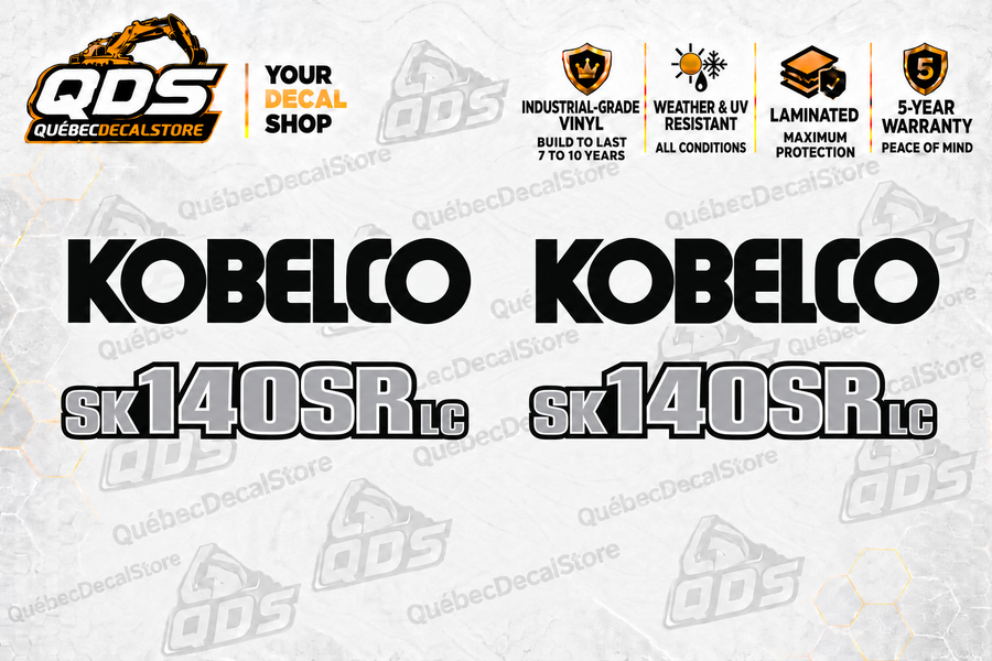 Kobelco SK140SRLC-7 Excavator Decal Kit
