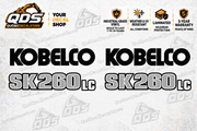 Kit de décalques Kobelco SK260LC-11 pour pelle hydraulique