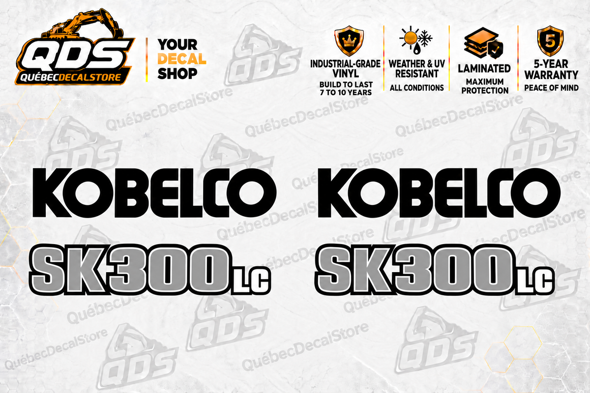 Kobelco SK300LC-11 Excavator Decal Kit