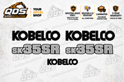 Kobelco SK35SR-7 Mini Excavator Decal Kit