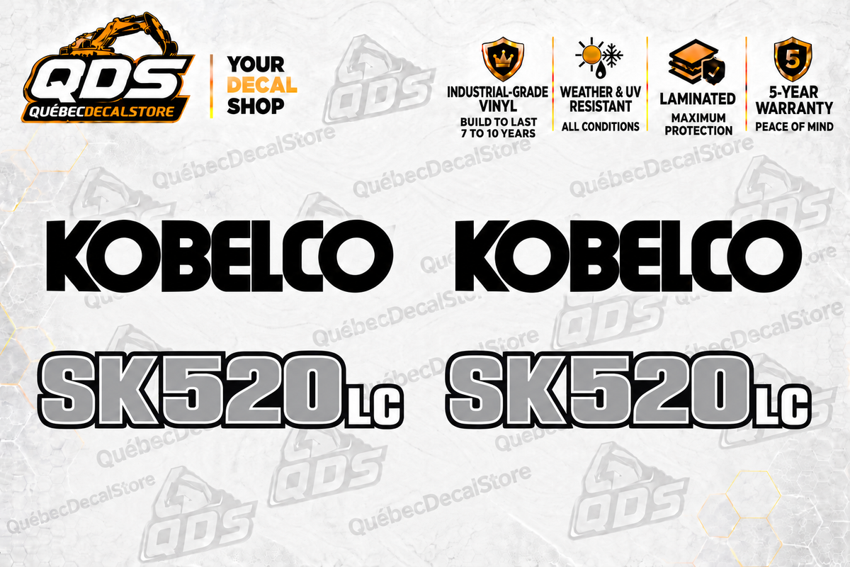 Kobelco SK520LC-11 Excavator Decal Kit