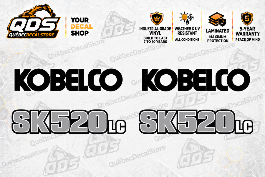 Kobelco SK520LC-11 Excavator Decal Kit