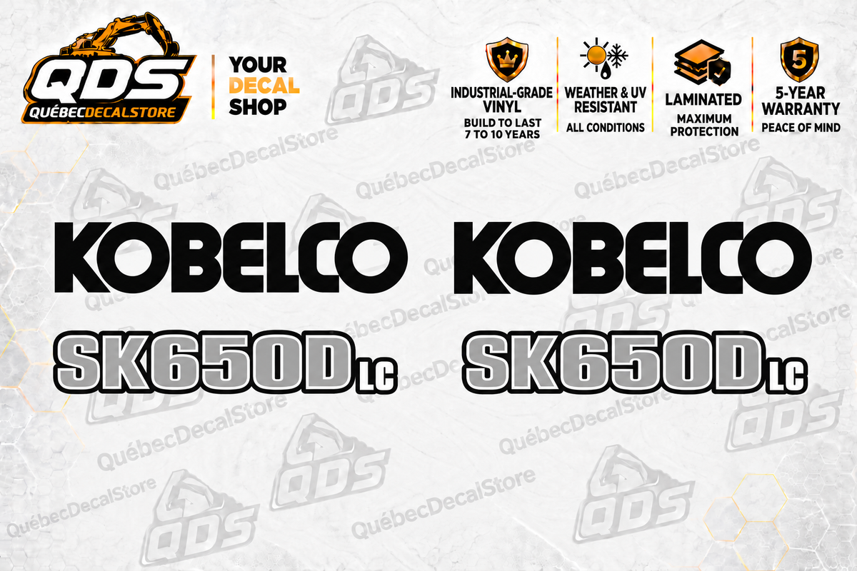 Kobelco SK650DLC-11 Demolition Excavator Decal Kit