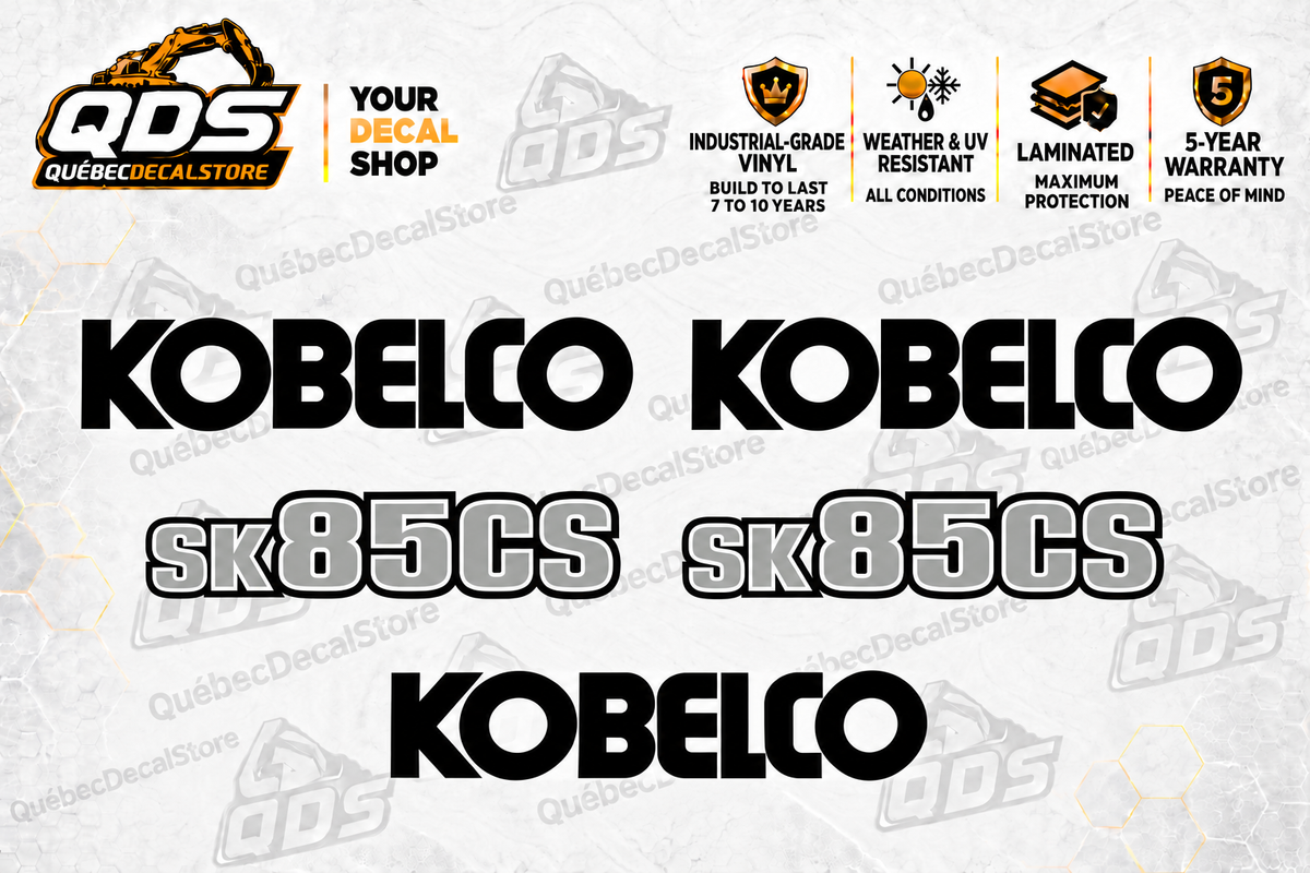 Kobelco SK85CS-7 Excavator Decal Kit