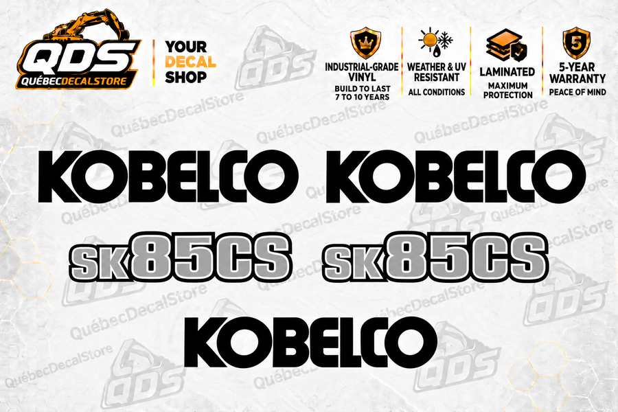 Kobelco SK85CS-7 Excavator Decal Kit