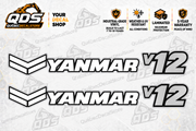 Kit de décalques Yanmar V12 pour chargeuse sur roues