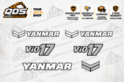 Yanmar ViO17-1E Excavator Decal Kit