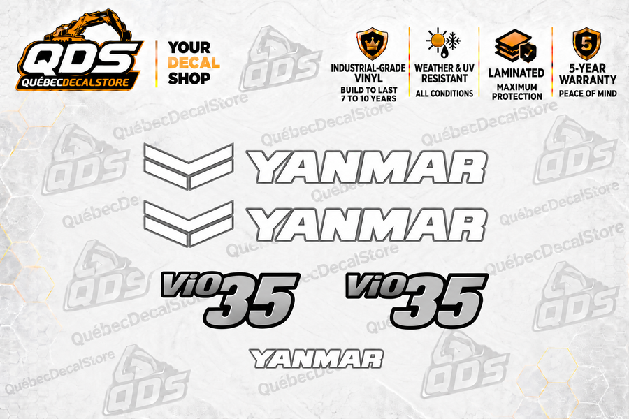 Yanmar ViO35-6A Excavator Decal Kit