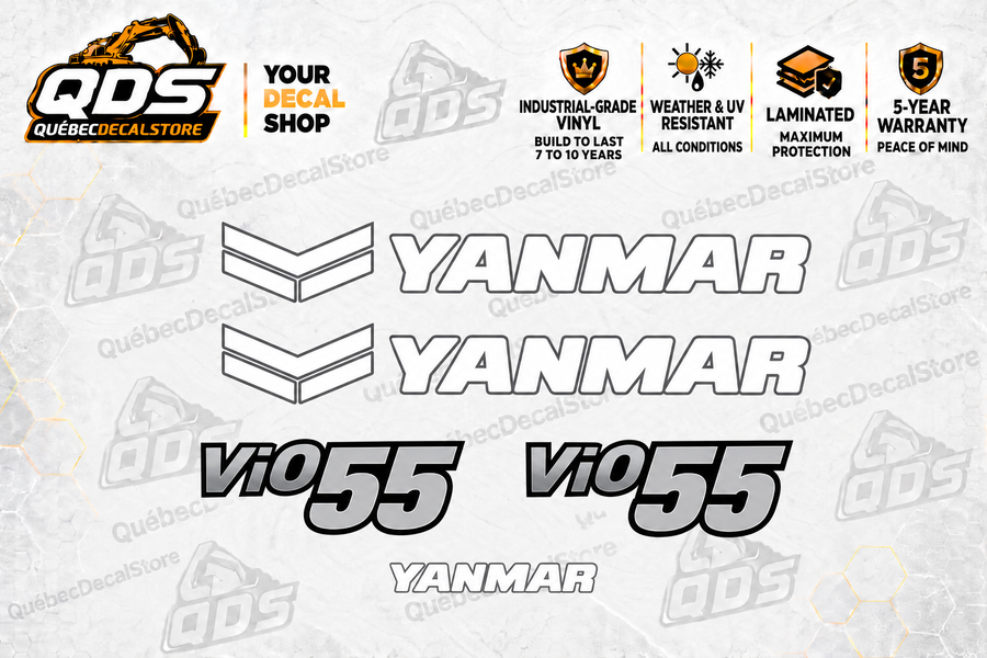 Yanmar ViO55-6A Excavator Decal Kit