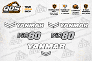Yanmar ViO80-7 Excavator Decal Kit
