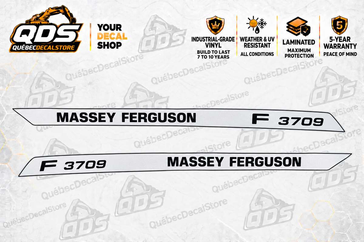 Massey Ferguson 3709 F Hood Decal Kit