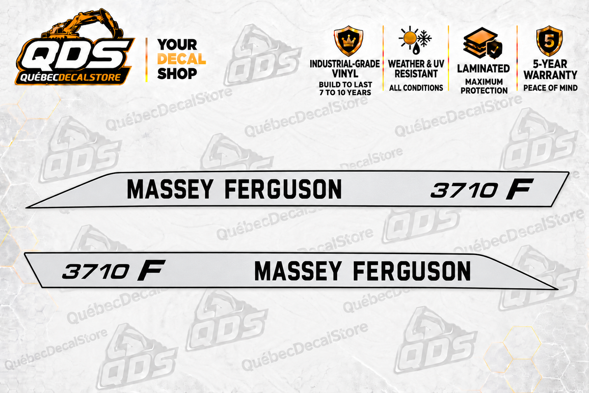 Massey Ferguson 3710 F Hood Decal Kit