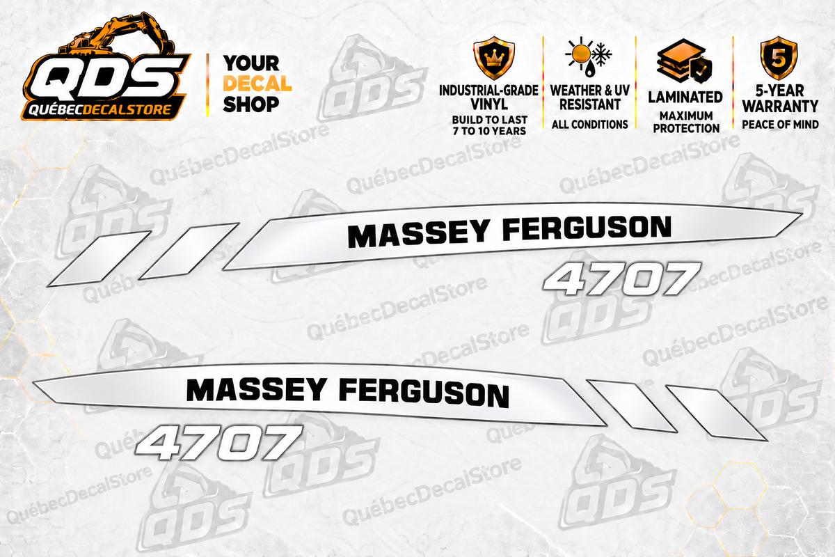 Massey Ferguson 4707 Hood Decal Kit