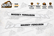 Massey Ferguson 4708 Hood Decal Kit