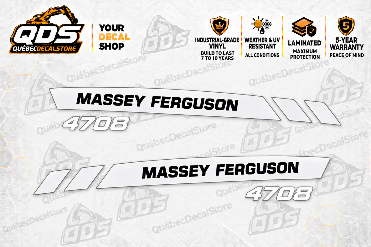 Massey Ferguson 4708 Hood Decal Kit
