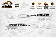 Massey Ferguson 4709 Hood Decal Kit