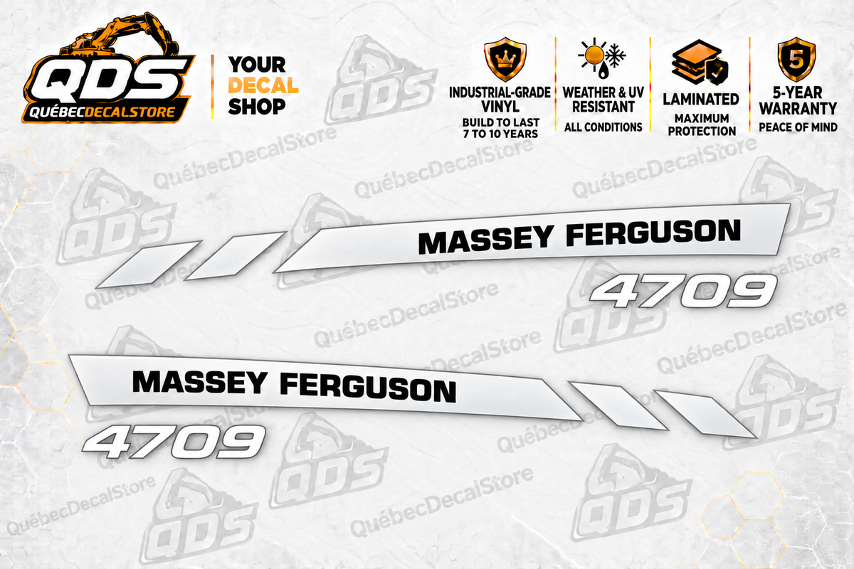Massey Ferguson 4709 Hood Decal Kit
