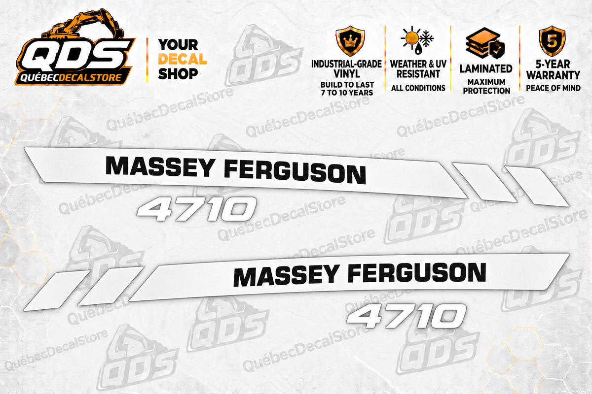 Massey Ferguson 4710 Hood Decal Kit
