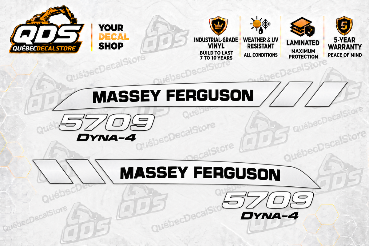 Massey Ferguson 5709 Hood Decal Kit