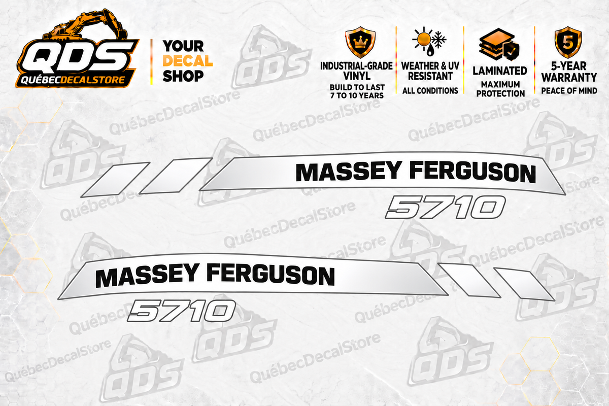 Massey Ferguson 5710 Hood Decal Kit
