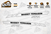 Massey Ferguson 5711 Hood Decal Kit