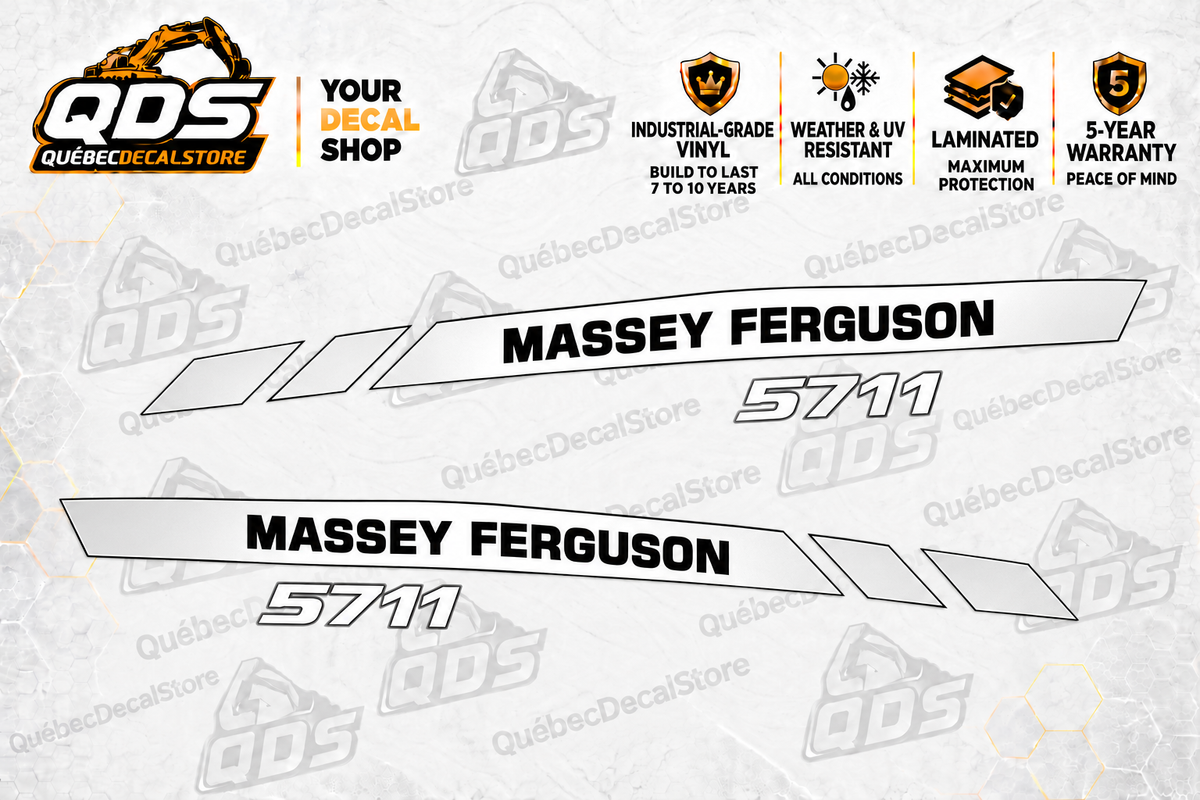 Massey Ferguson 5711 Hood Decal Kit