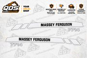 Massey Ferguson 7714 Hood Decal Kit